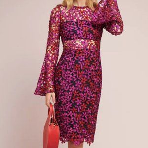Shoshanna floral lace dress